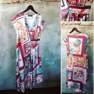 Zara asymmetrical printed dress